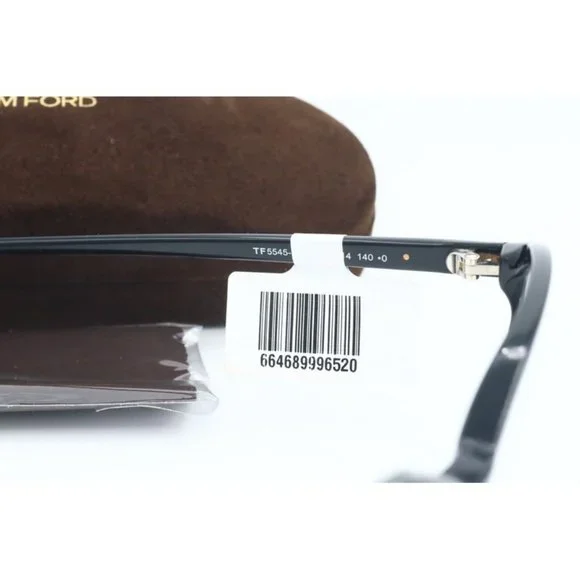 New Authentic Tom Ford TF 5545 001 Black Cat Eye Eyeglasses Clear Lenses 53mm - Picture 4 of 5